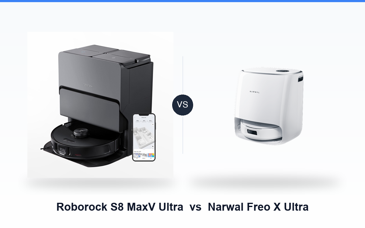 Roborock S8 MaxV Ultra vs Narwal Freo X Ultra: Premium Showdown