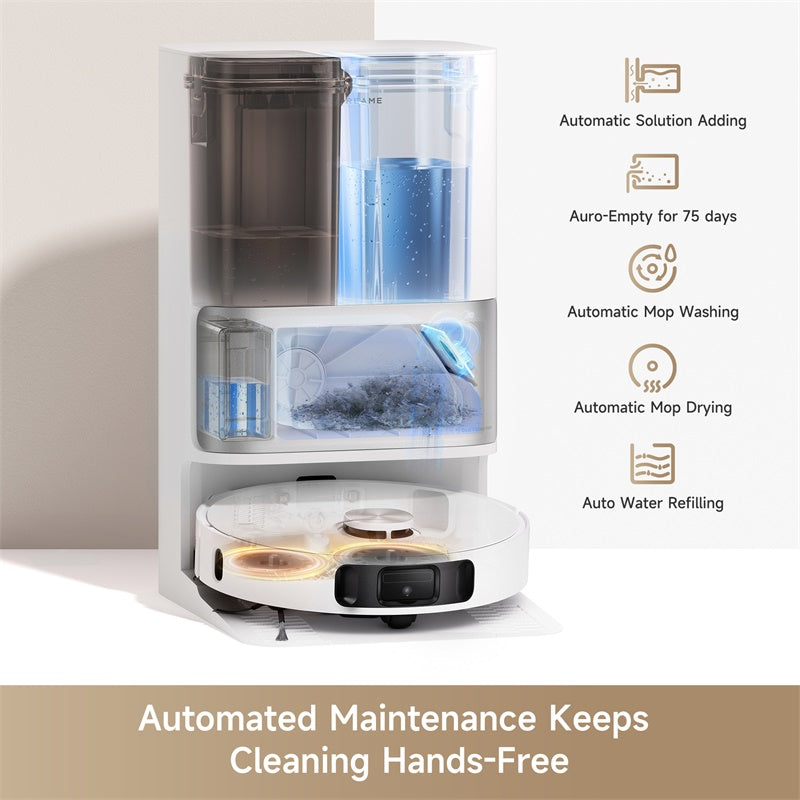 Dreame L10s Ultra all-in-one base station with auto-wash, auto-dry, and auto-refill