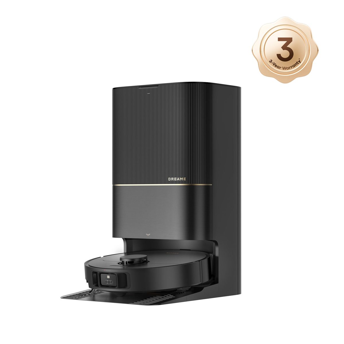 Dreame X40 Ultra robot vacuum showing dual brush system