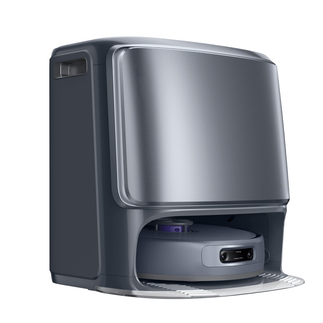 Narwal Freo Z10 Ultra robot docking into its base station