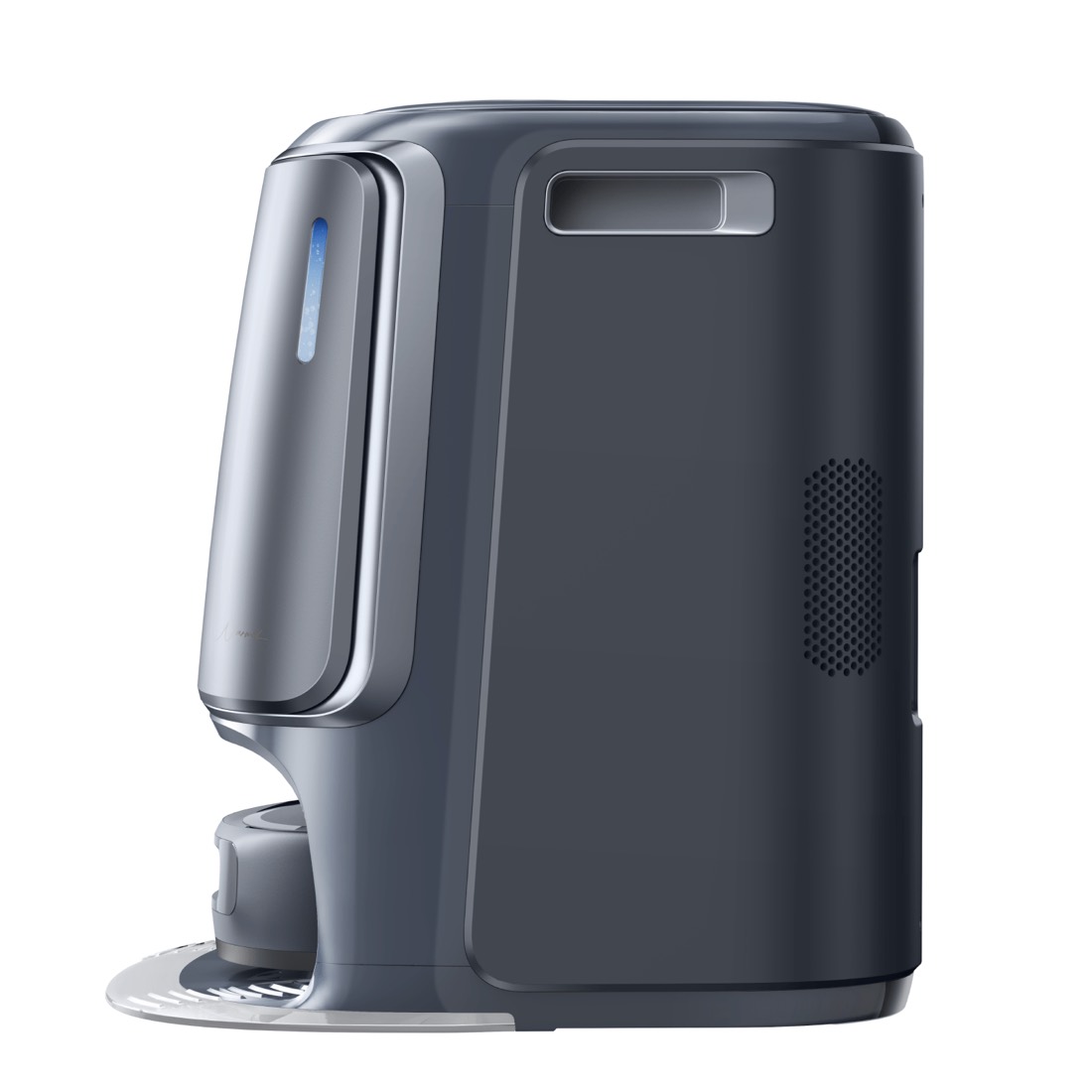 Narwal Freo Z10 Ultra base station side profile showing slim footprint