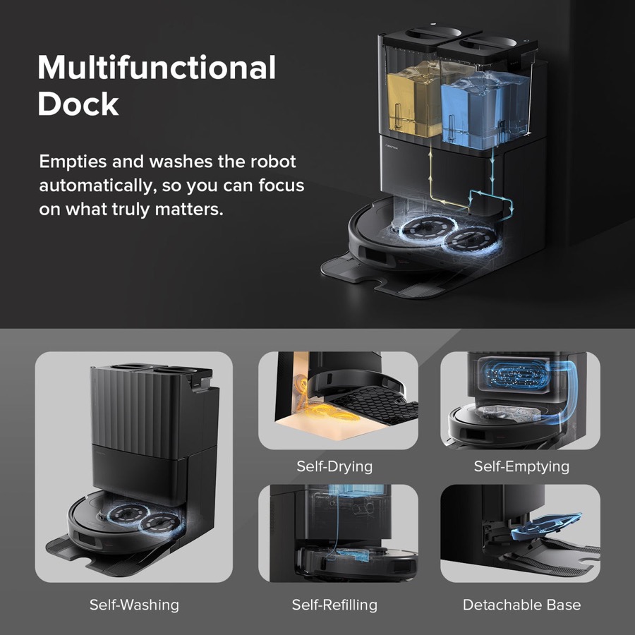 Roborock Q Revo S multifunctional dock self-washing drying emptying and refilling