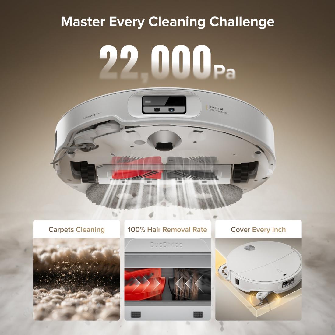 Roborock Qrevo CurvX 3.14 inch ultra slim profile